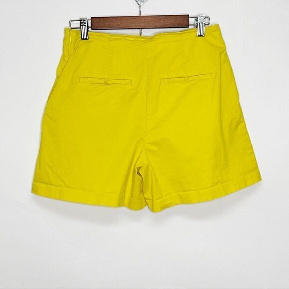 Anthropologie Maeve Bright Yellow Tennis Pleated High Rise Skort Size 4 - Picture 8 of 12